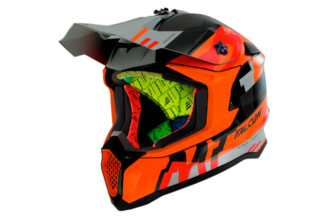 MT-202113 Casco cross MT Helmets Falcon Arya arancione opaco XL