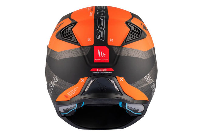 MT-203042 Casco trial MT Helmets Streetfighter SV S Totem grigio / arancione L