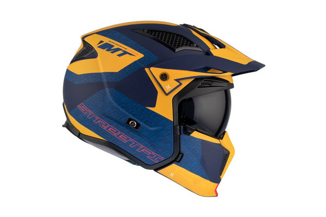 MT-203049 MT Helmets Streetfighter SV S Totem trial helmet blue / yellow XL