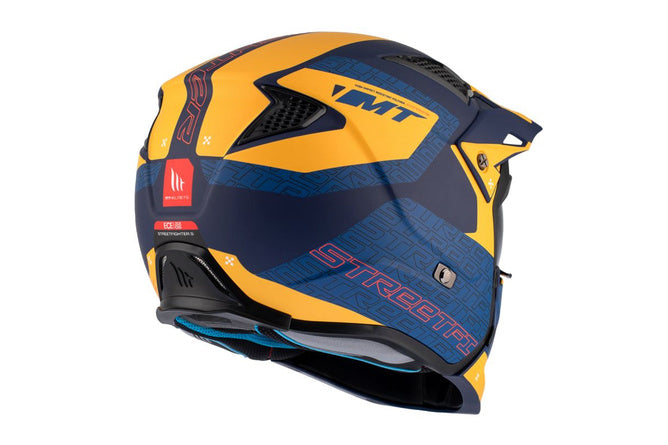 MT-203048 Casco trial MT Helmets Streetfighter SV S Totem blu / giallo L