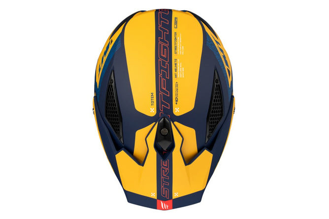 MT-203046 Casco trial MT Helmets Streetfighter SV S Totem blu / giallo S