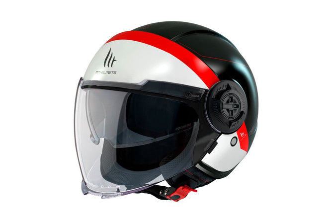 MT-205568 Casco jet MT Helmets Viale SV S 68 Units nero / rosso XS