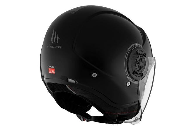 MT-203116 Casco jet MT Helmets Viale SV S nero lucido L - Billaricambi SRLS