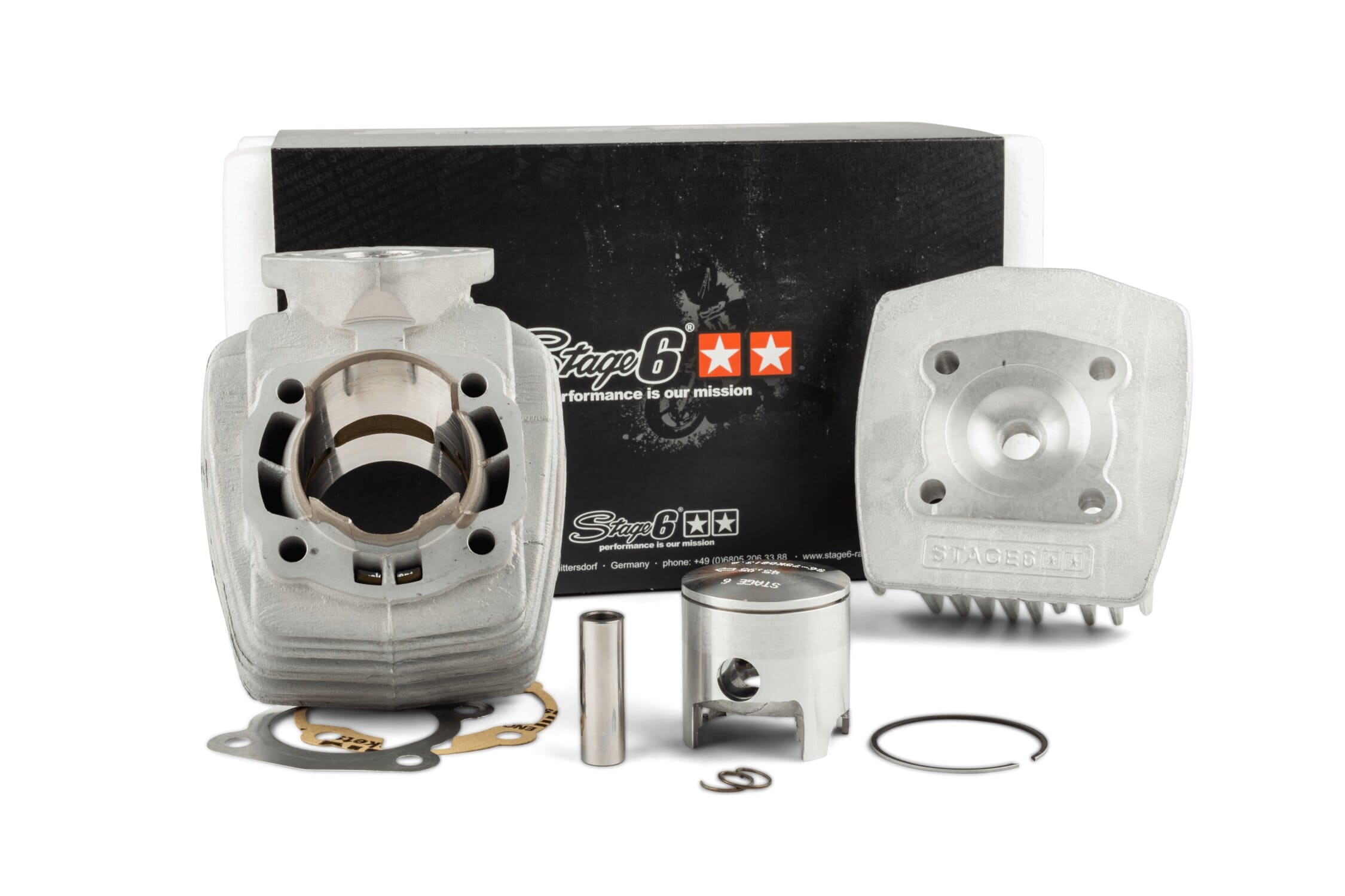 S6-7417400/PACK1 Gruppo termico con testa Peugeot 103 Stage6 Racing 70, COD: S6-7417400/PACK1