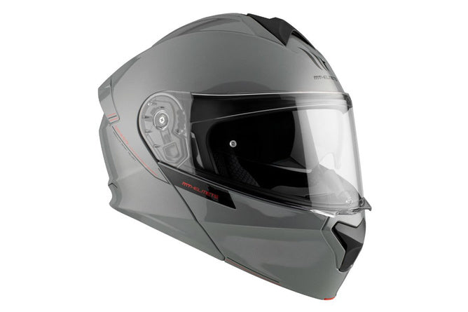 MT-209473 Casco modulare MT Helmets GENESIS grigio lucido L - Billaricambi SRLS