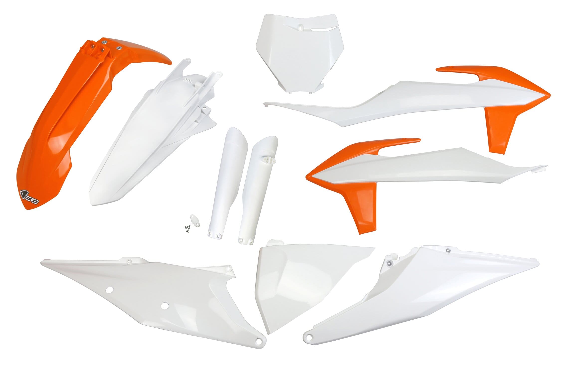 UF-KTKIT522F@999 Kit plastiche con protezioni forcella KTM SX / SX-F 2019-2022 UFO colori OEM 2019, COD: UF-KTKIT522F@999
