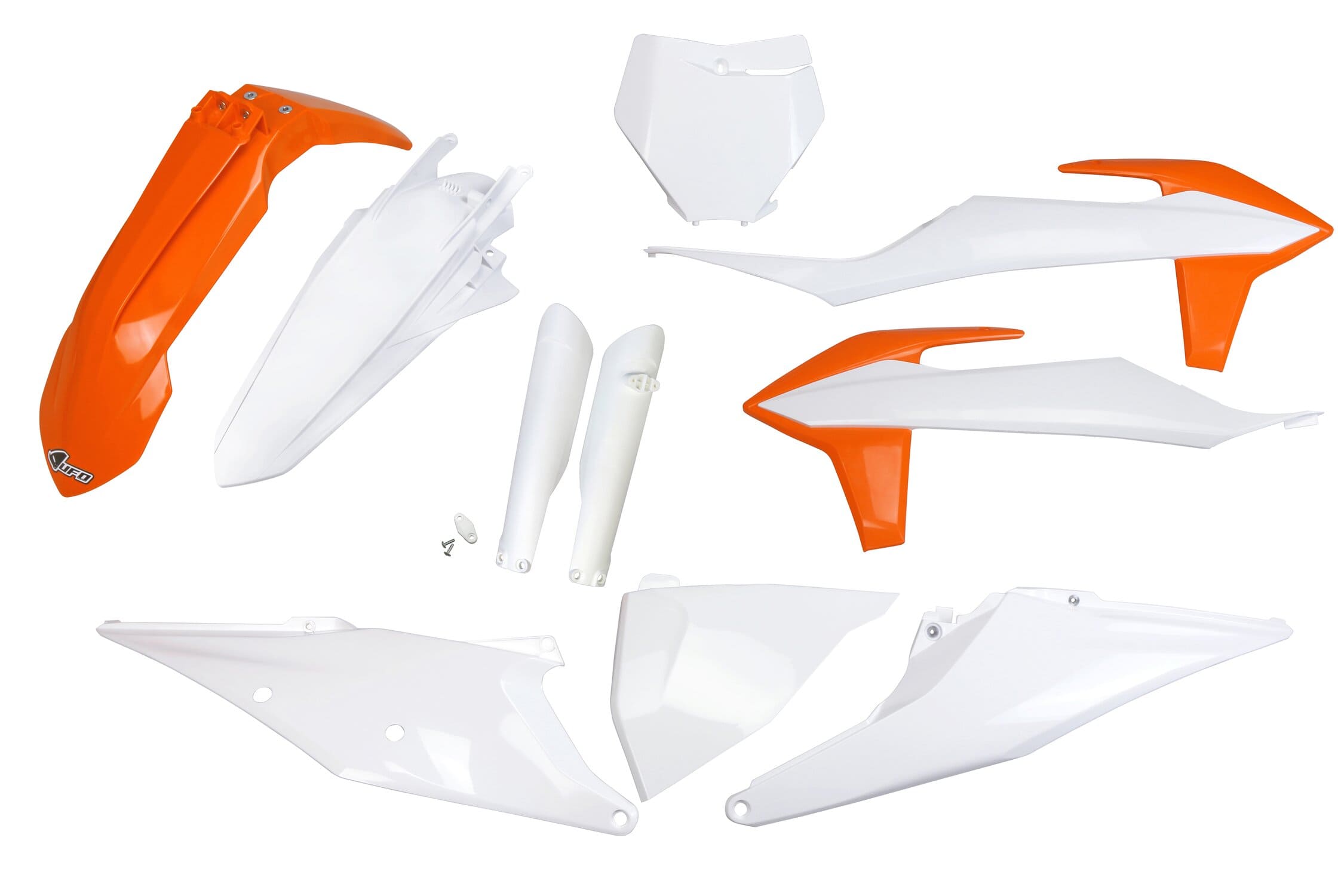 UF-KTKIT522F@999X Kit plastiche con protezioni forcella KTM SX / SX-F 2019-2022 UFO colori OEM 2020 e 2022, COD: UF-KTKIT522F@999X