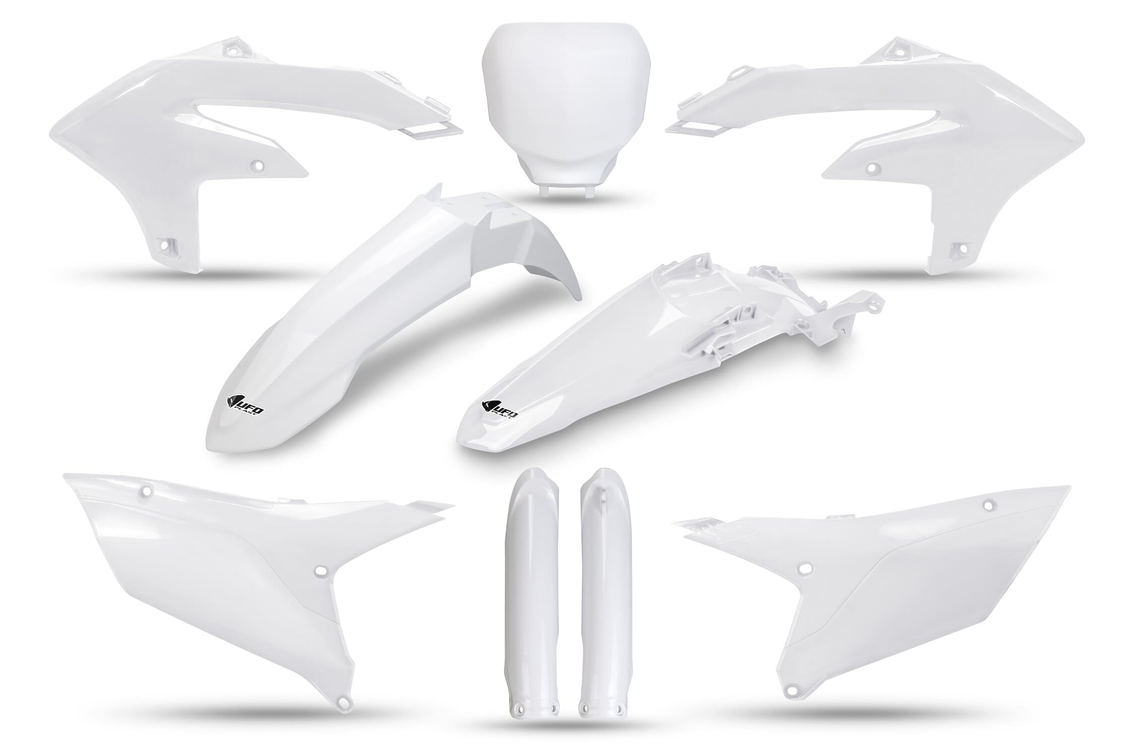 UF-YAKIT326F@046 Kit plastiche con protezioni forcella Yamaha YZF dopo 2023 bianco, COD: UF-YAKIT326F@046