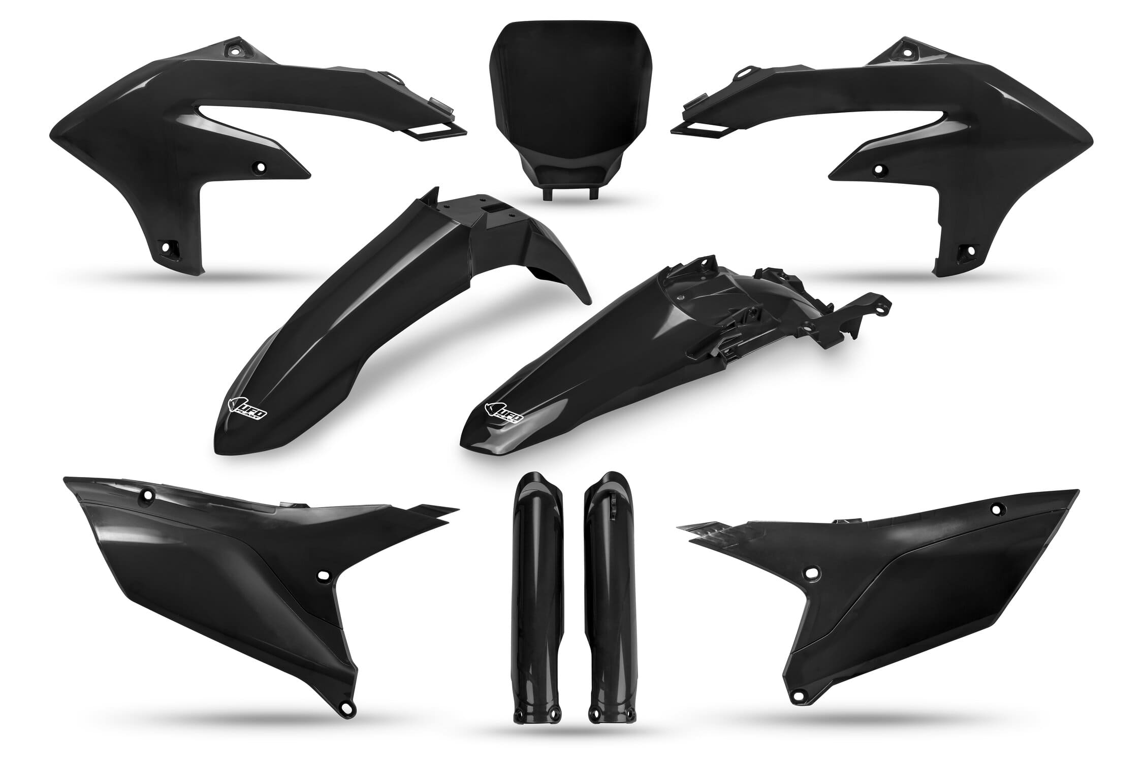 UF-YAKIT326F@001 Kit plastiche con protezioni forcella Yamaha YZF dopo 2023 nero, COD: UF-YAKIT326F@001