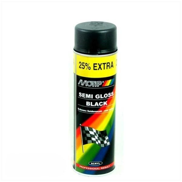 MOT4001 Vernice spray Motip RAL 9005 nero intenso semilucido 500ml, COD: MOT4001