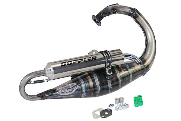 CGN477299 Marmitta Doppler RR-7 Titan, Peugeot verticale, (con omologazione), COD: CGN477299