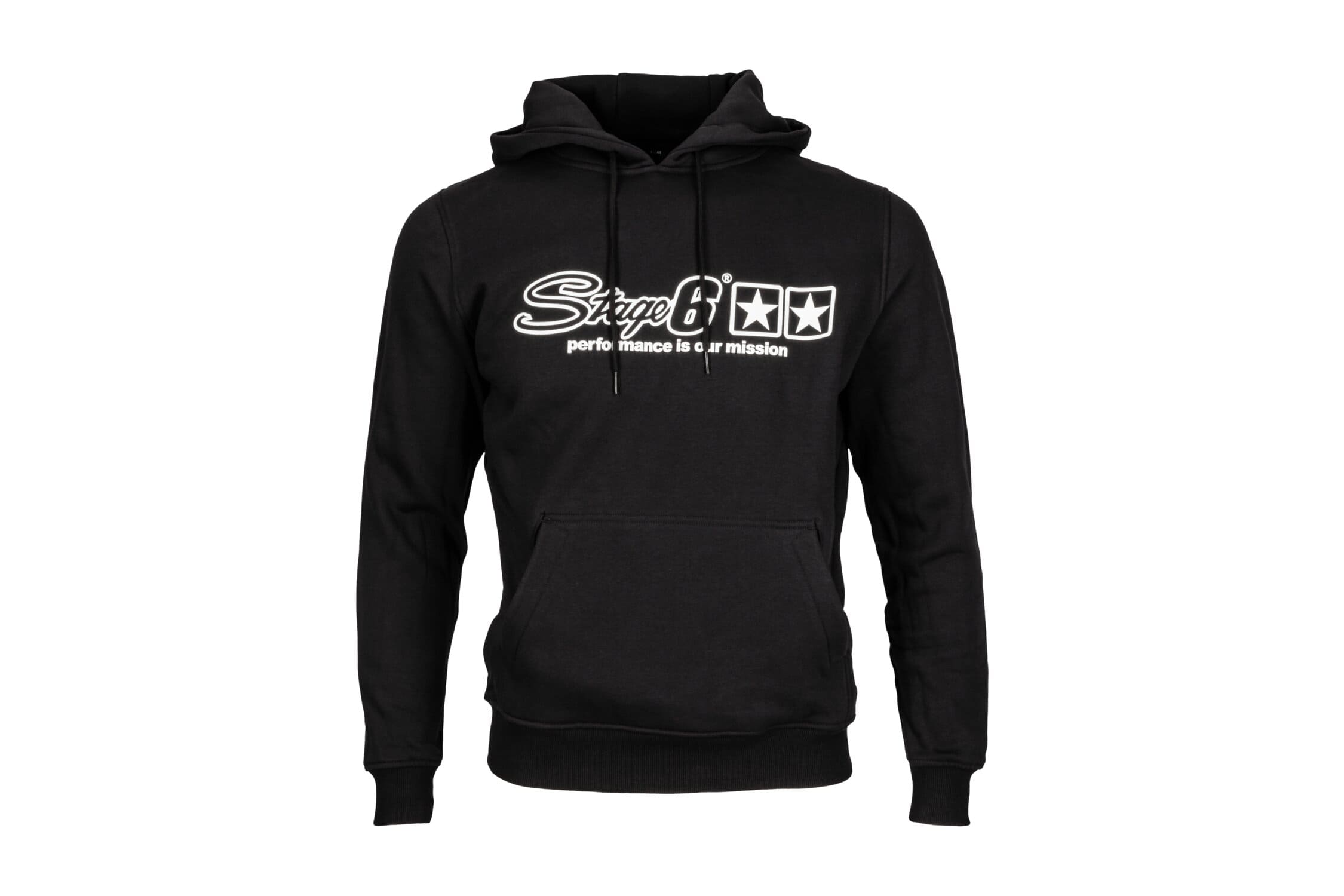 HOODYS6/L Felpa con Cappuccio Stage6, unzipped, nero, Misura L, COD: HOODYS6/L