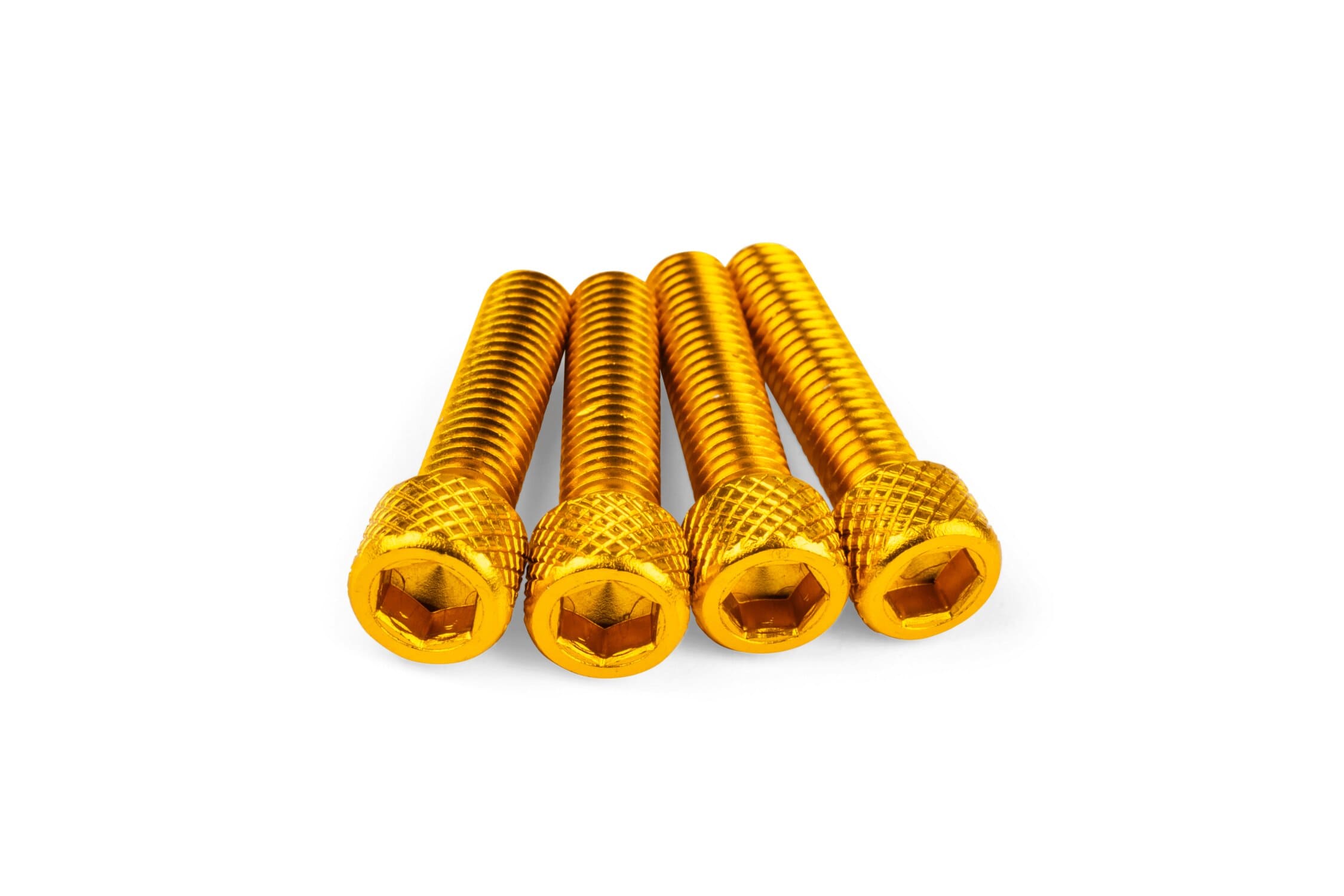 STR-553.01/GO Set di viti aspirazione M6x25 mm alluminio oro (x4), COD: STR-553.01/GO