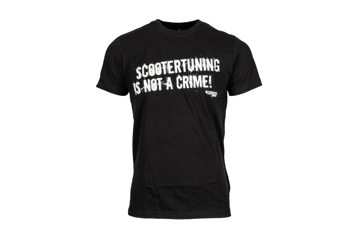 SHIRTSTINAC/XL T-Shirt Scootertuning is not a Crime (STINAC), nero, Misura XL