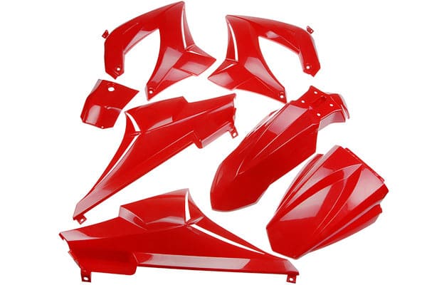 A350003 Kit carena 7 pezzi rosso Derbi Senda DRD fino 2005, COD: A350003