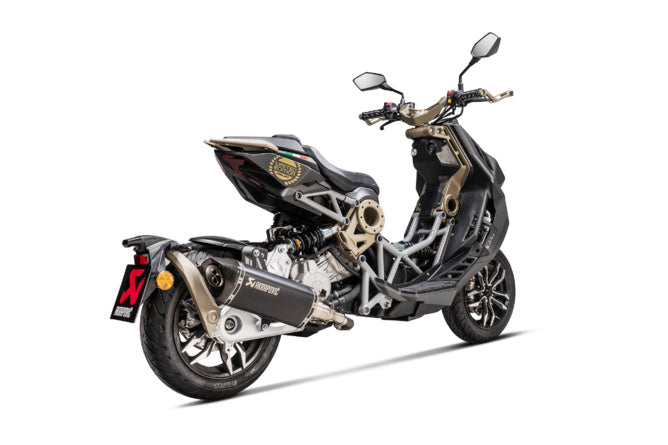 AK-S-IT125SO1-HRTBL Akrapovic slip-on exhaust Italjet Dragster 125 - 200 black