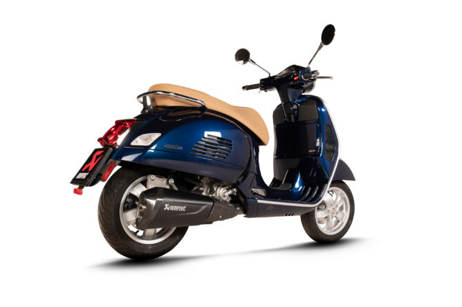 AK-S-VE3SO10-HZDFBL Akrapovic Slip-On Exhaust Vespa GTS 300 after 2021 Black