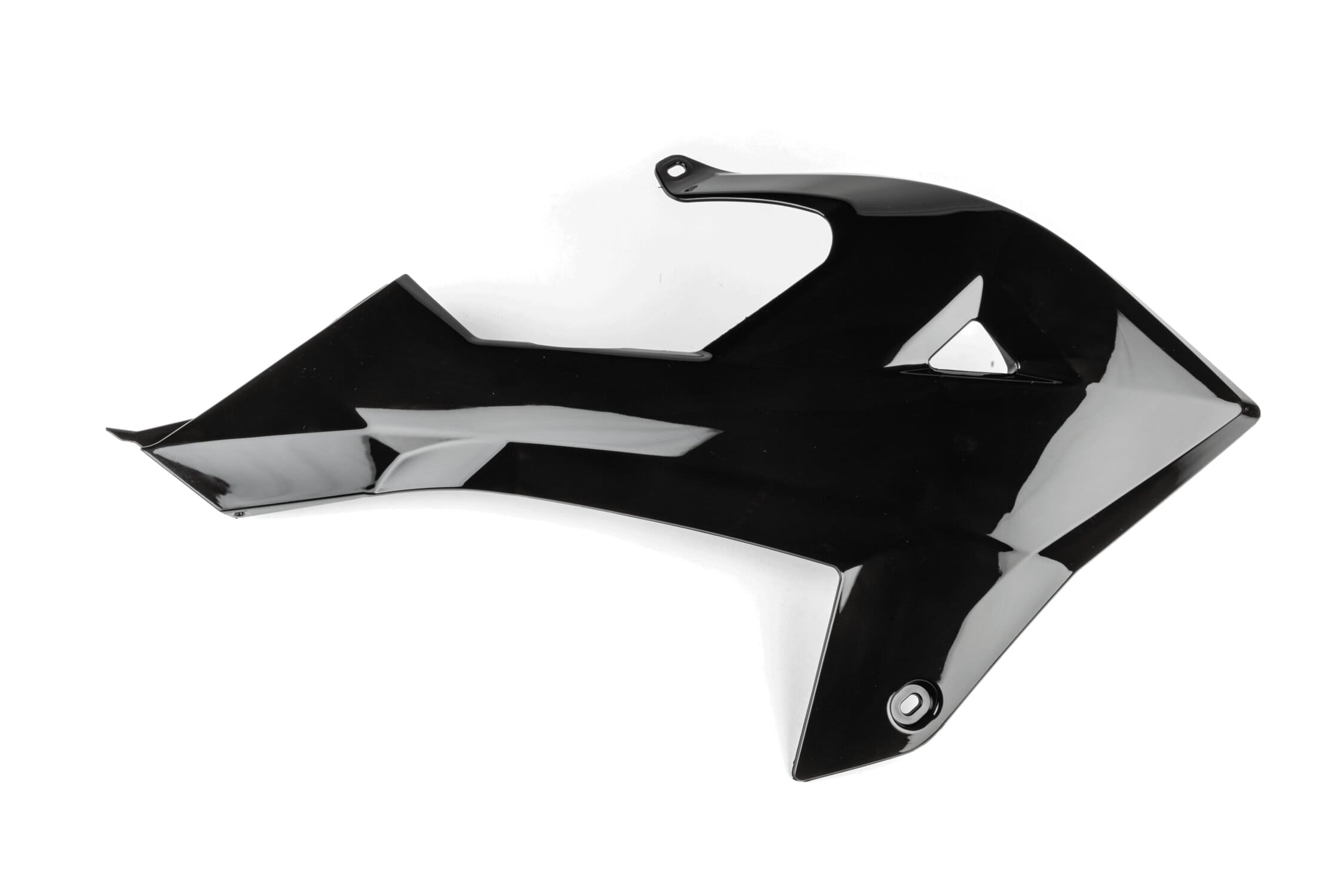 STR-982.24/BK Calotta radiatore dritta Rieju MRT dopo il 2022 Nero, COD: STR-982.24/BK
