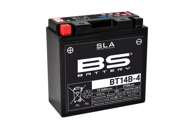 BS-300644 SLA Battery BS Battery BT14B-4 12V - 12.6Ah