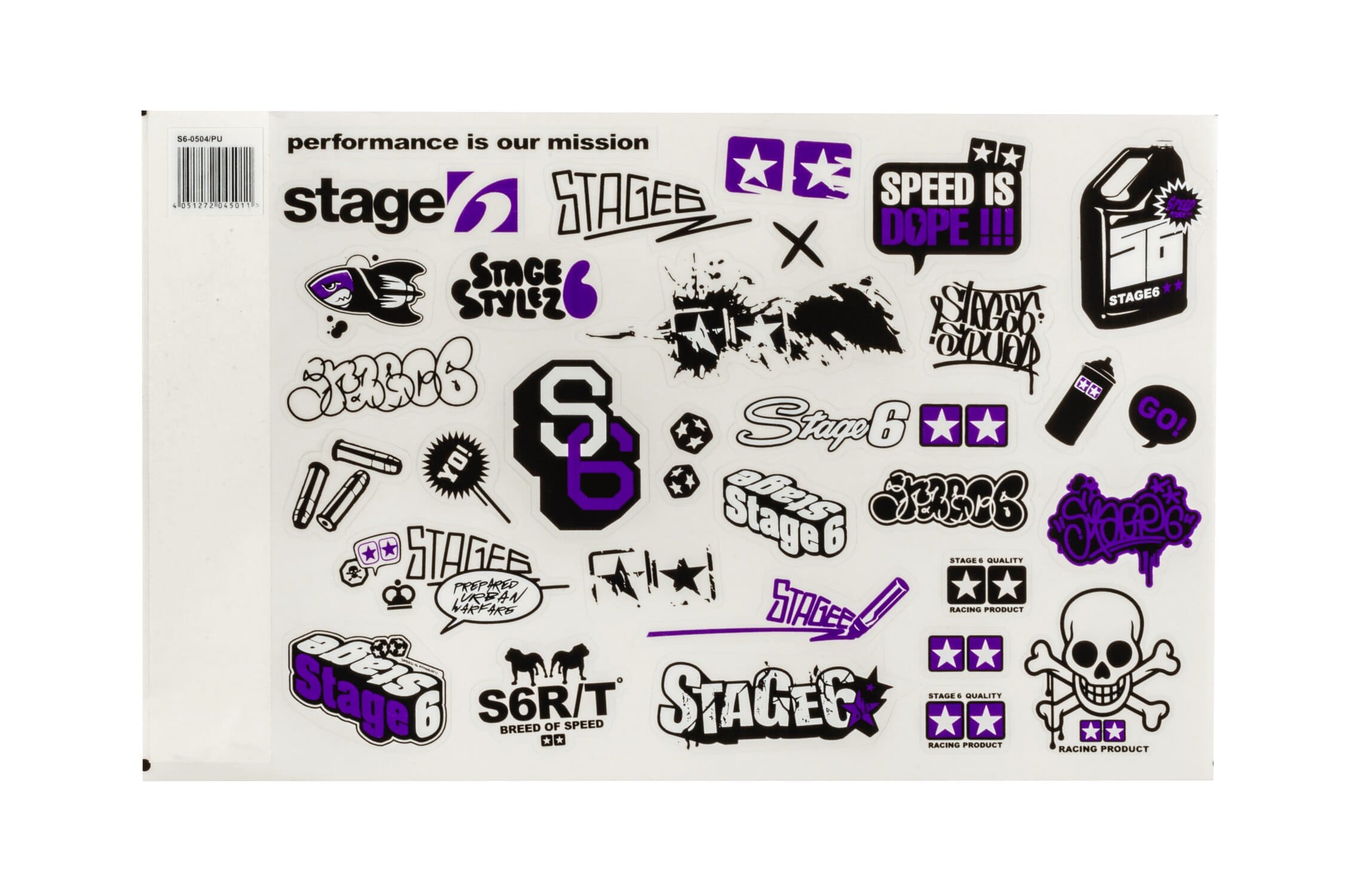 S6-0504/PU Set adesivi Stage6 A4 viola, COD: S6-0504/PU