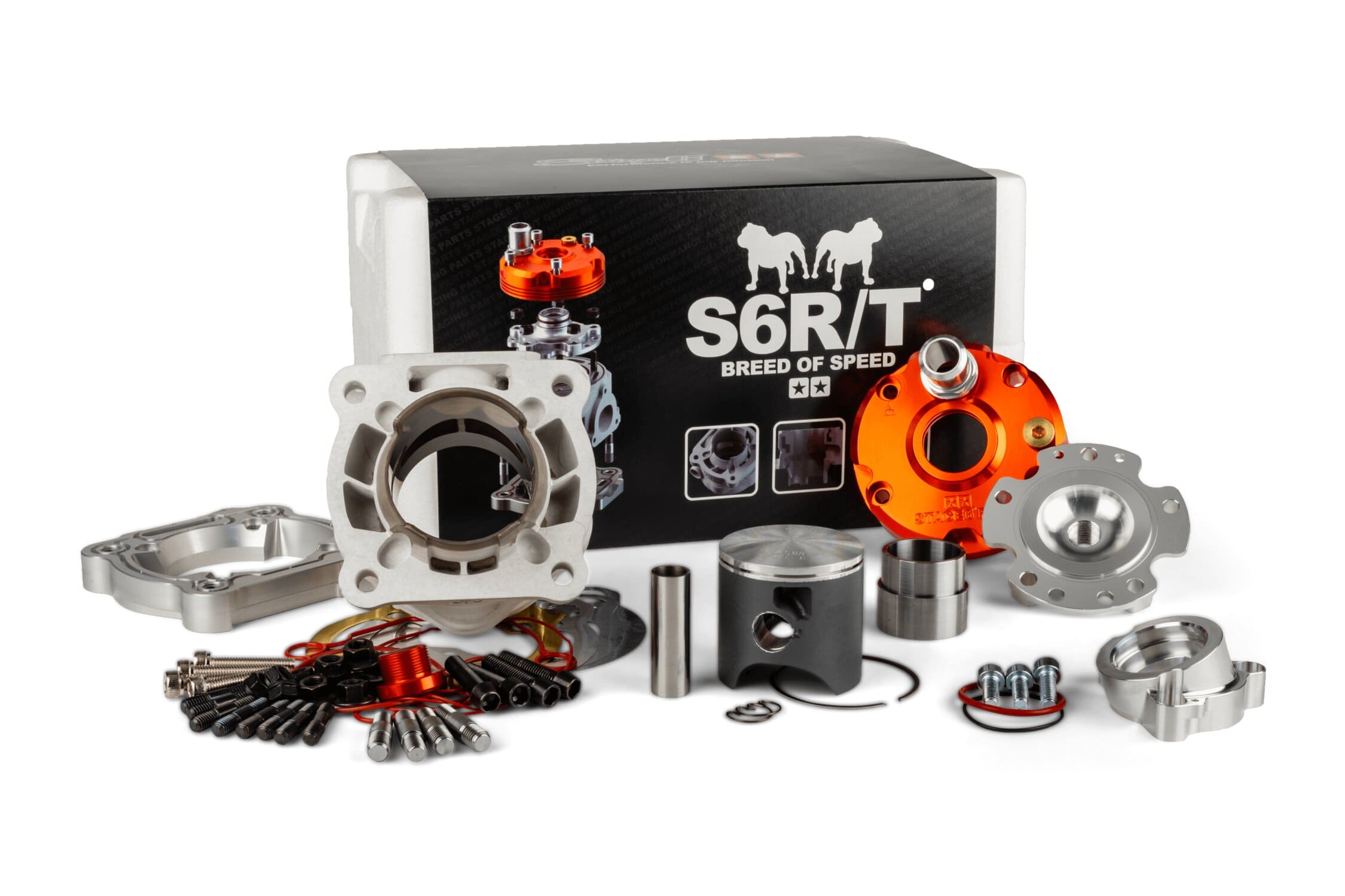 S6-7518813 Cylindre culasse Stage6 R/T BIG BORE 95cc, d. 52Mm / axe 14mm, Minarelli AM6, COD: S6-7518813