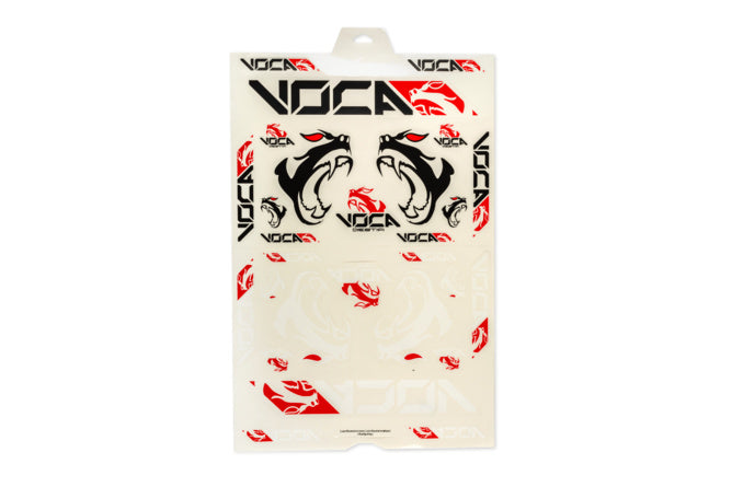 VCR-MD0160 Set adesivi Voca Beast nero / rosso