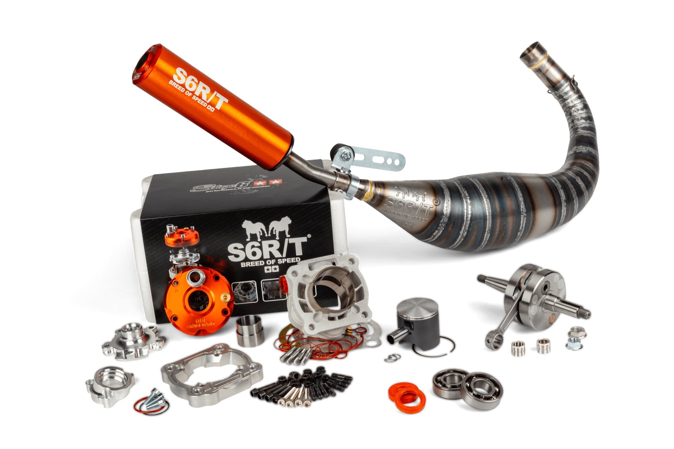 S6-7518813/PACK2 Kit gruppo termico - albero motore - scarico Stage6 R/T 95 AM6, COD: S6-7518813/PACK2