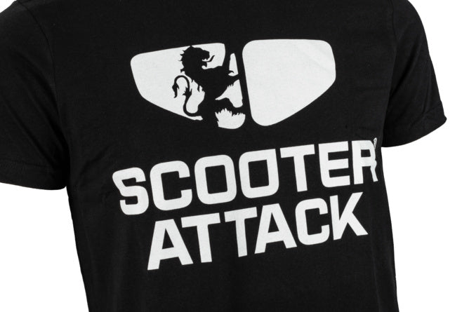 L-SA09001/L Black Scooter-Attack T-shirt L