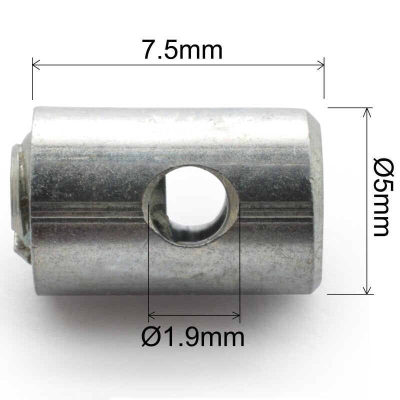 EB473 Screw nipple d.5 mm - 7.5 mm