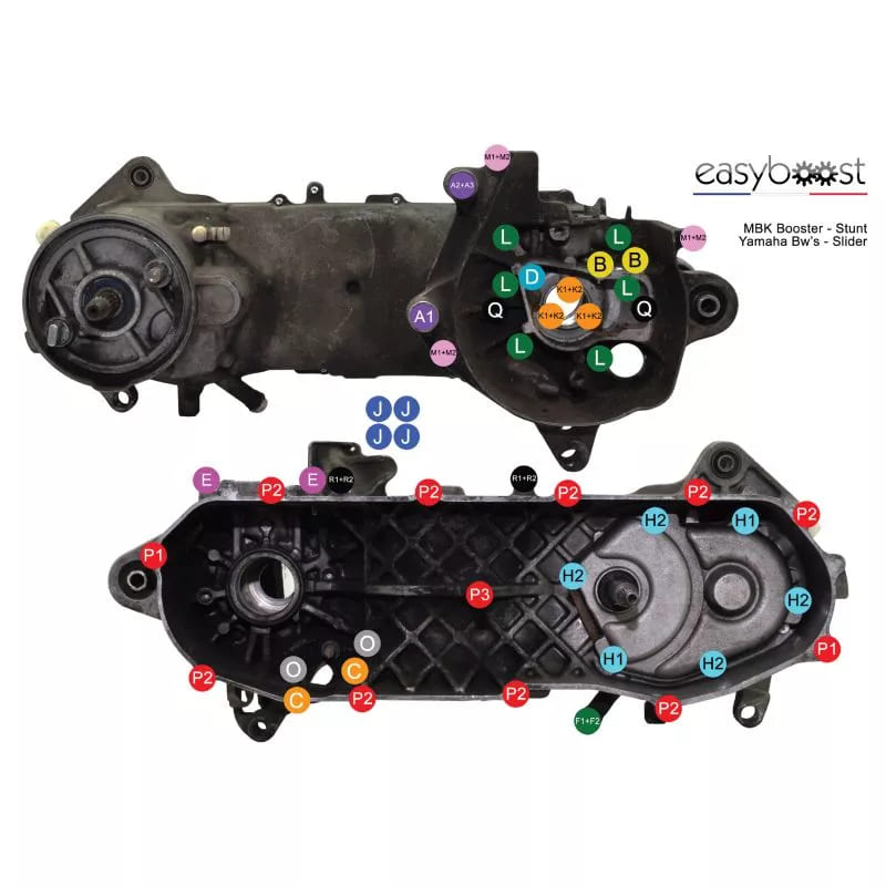 EB555 Complete Screw Set Easyboost Minarelli