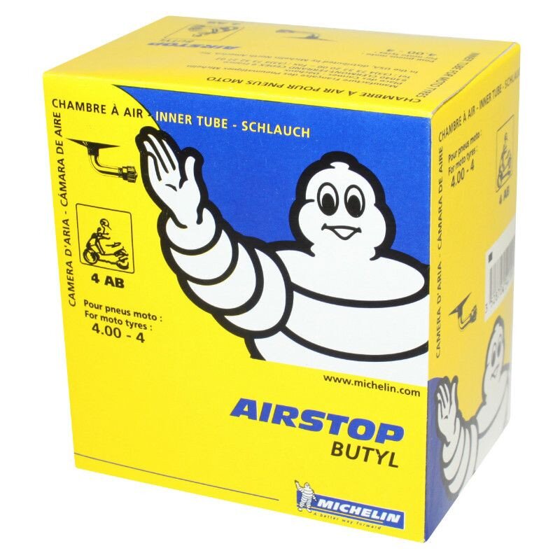 PNEU-MI454110 Camera aria 4" 4.00 Michelin Airstop 4ab valvola 90°