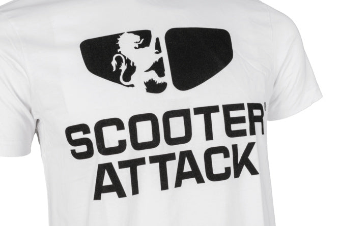 L-SA09002/XL White Scooter-Attack T-shirt XL