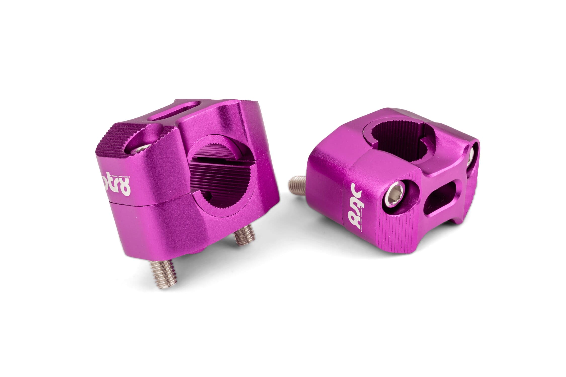 STR-009.02/PU Morsetti manubrio 22 - 28mm viola, COD: STR-009.02/PU
