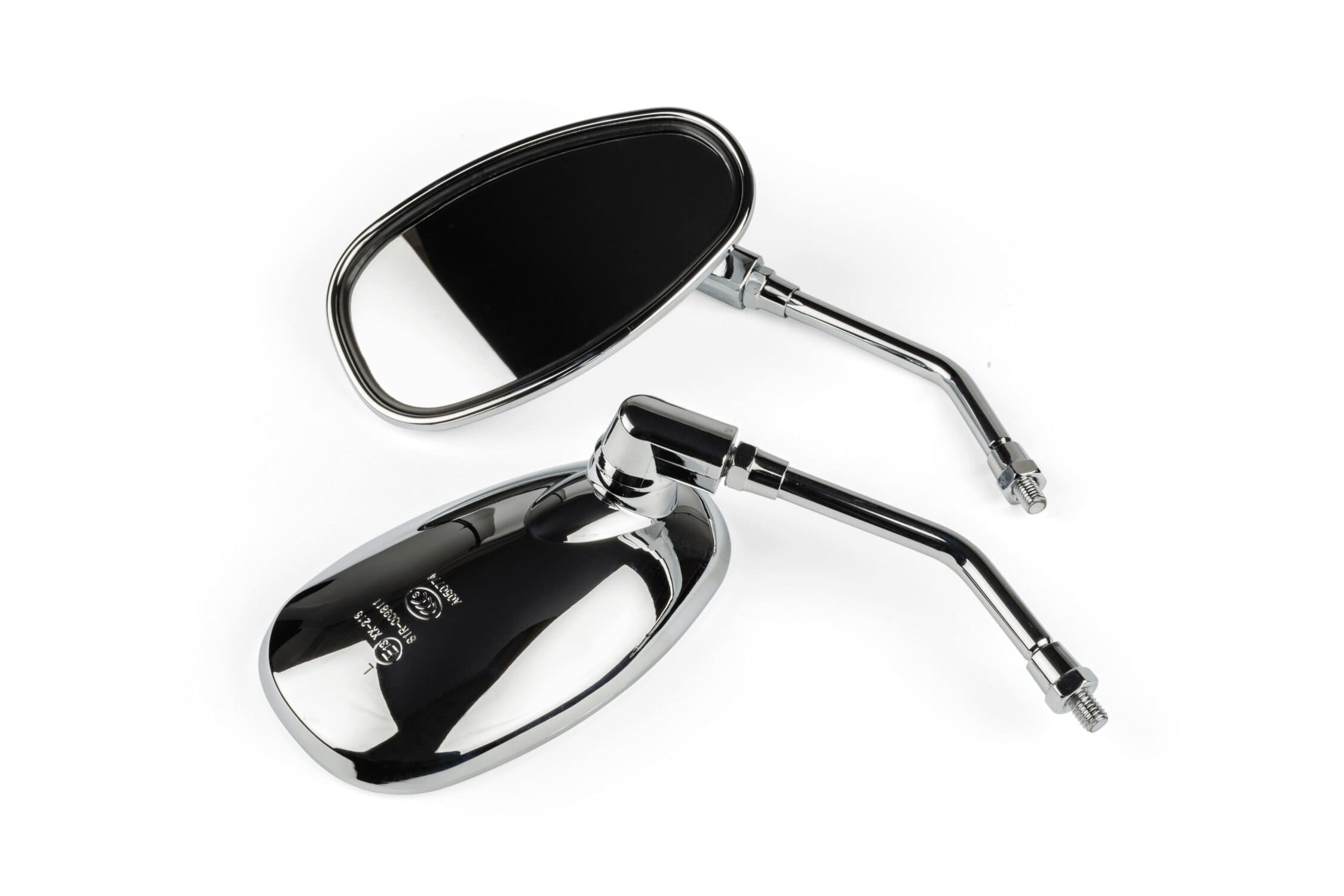 STR-270.10/CR Specchietti ovale cromato M8 filettatura destra (x2), COD: STR-270.10/CR