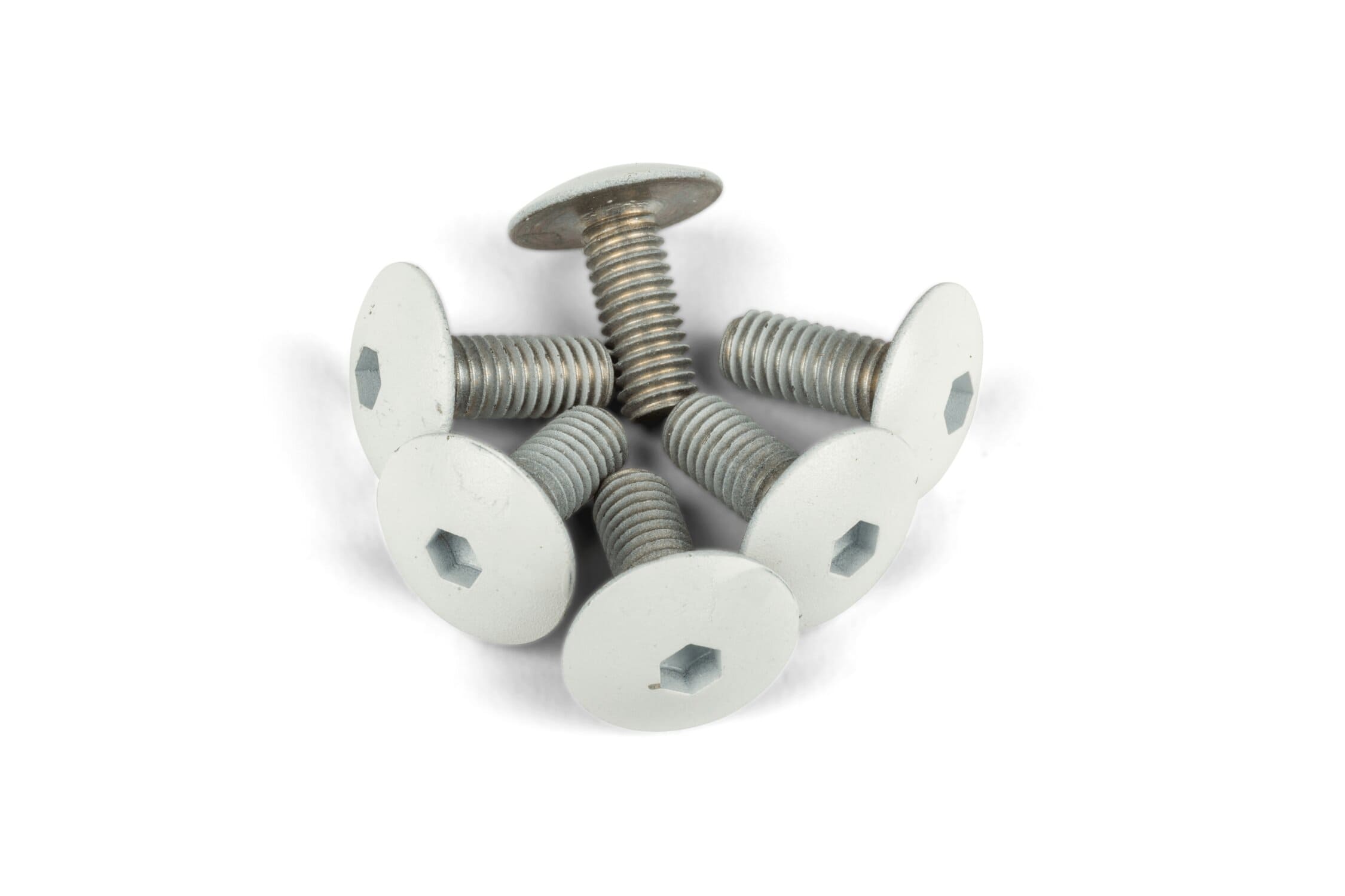 STR-555.32/WH Kit Viti Carena alluminio M6x15 bianco (x6), COD: STR-555.32/WH