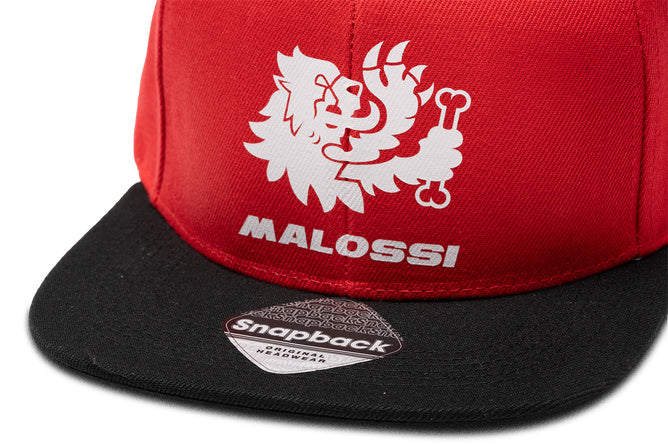 M4120011.R0 Cappellino snapback Malossi nero / rosso