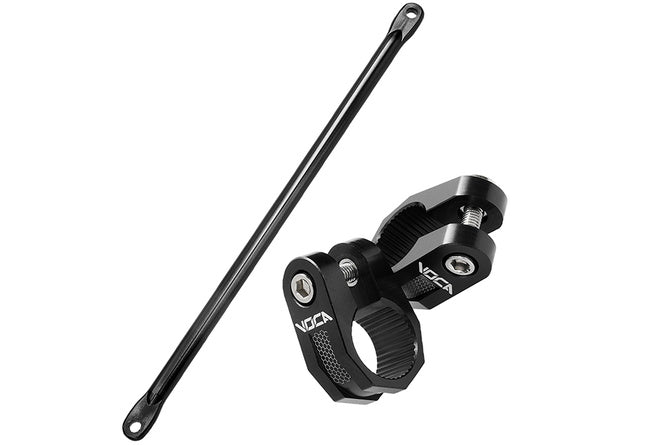 VCR-SD900.RBK/BK Crossbar and handlebar clamps 22mm Voca Racing Alu black