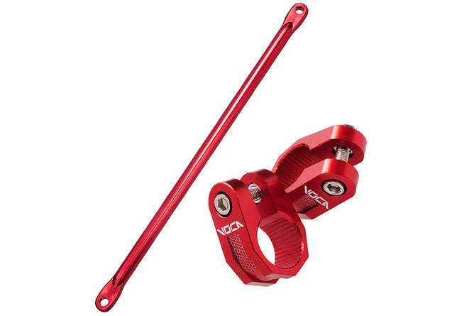 VCR-SD900.RBK/RE Crossbar and handlebar clamps 22mm Voca Racing Alu red