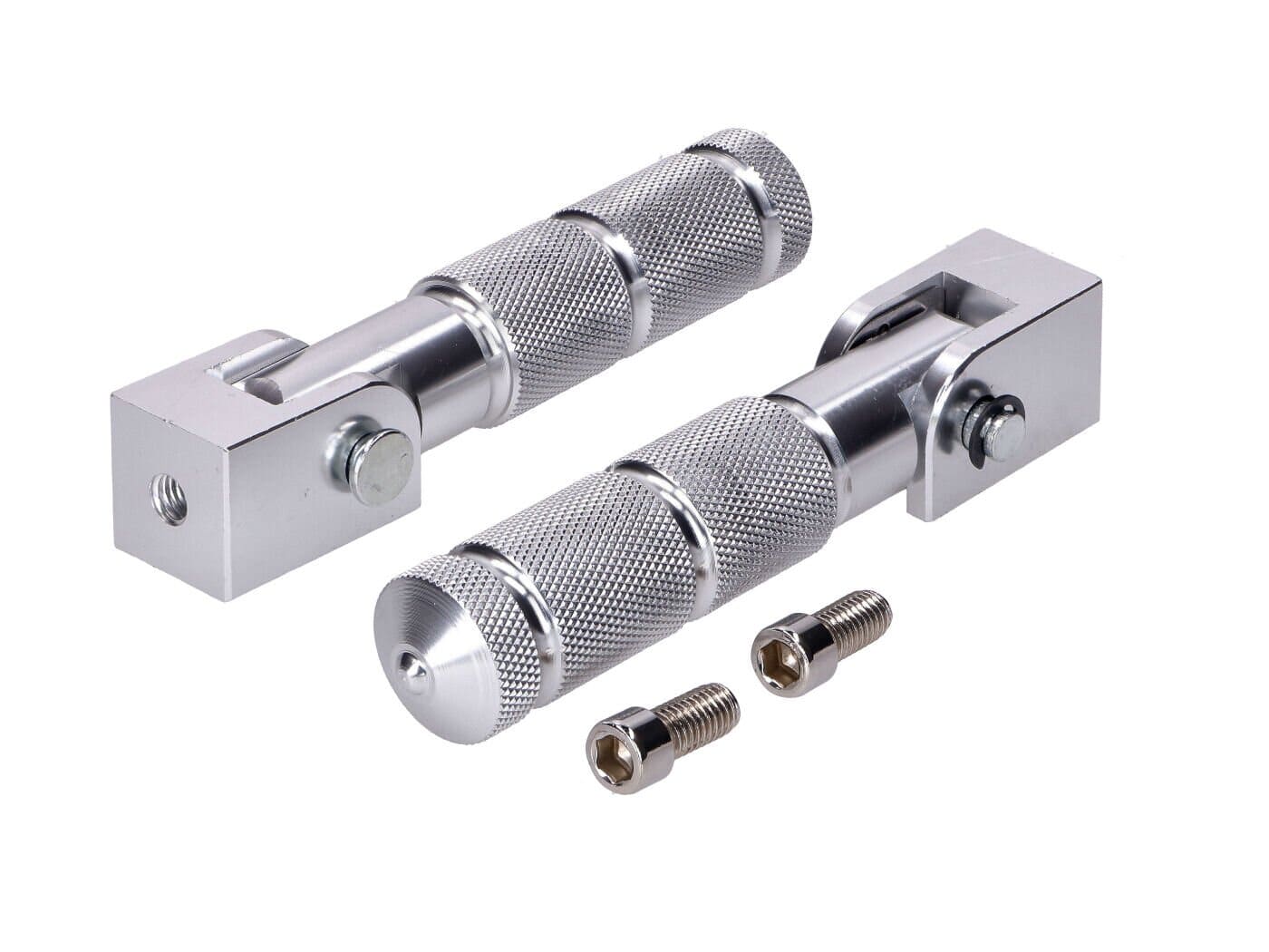 STR-220.03/AL Poggiapiedi passagero CNC argento, COD: STR-220.03/AL