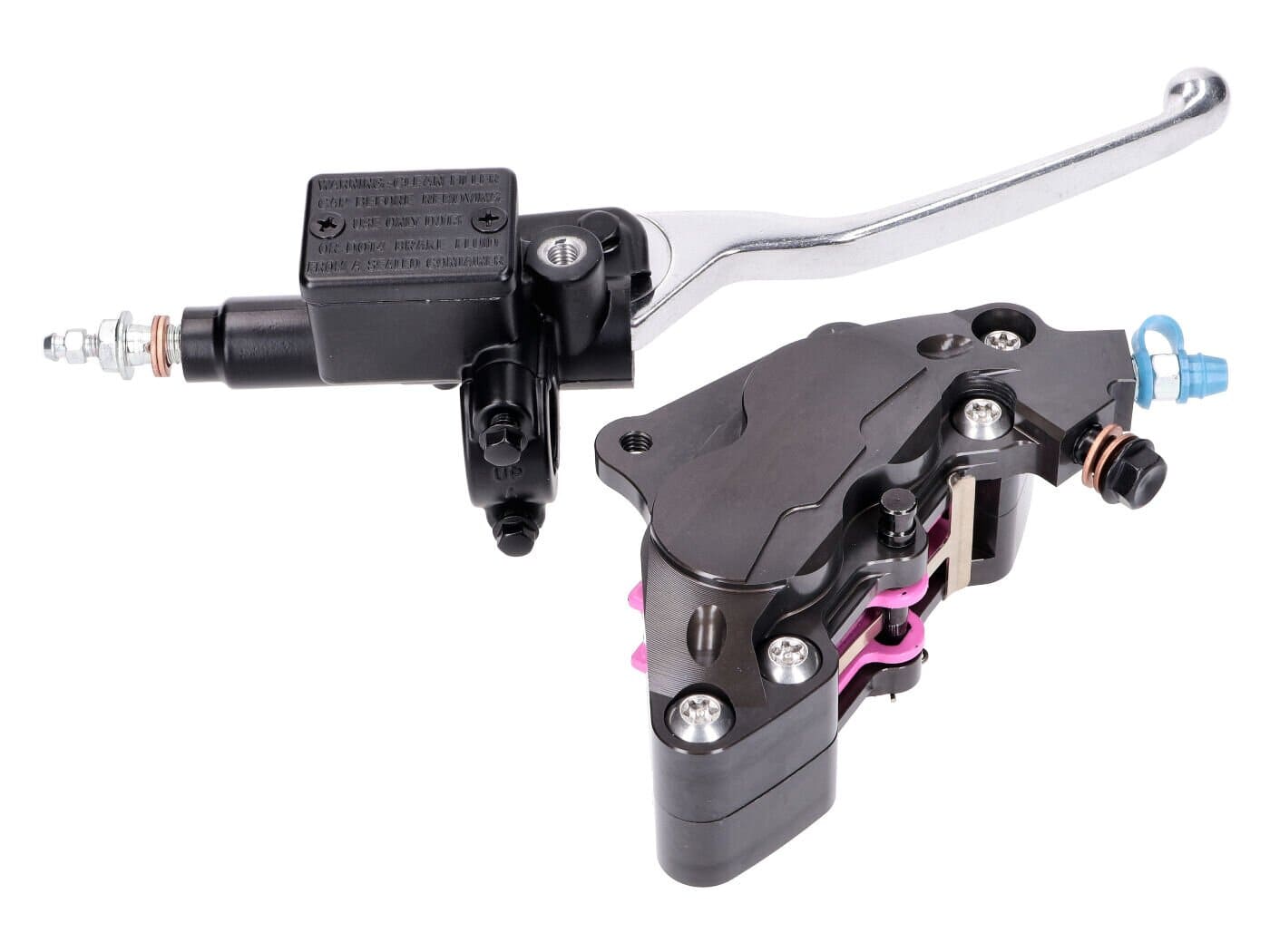 SP-48705 Kit Freno pinza 4 pistoncini e pompa Gilera Runner 180cc 2T / Piaggio - Vespa 125 - 300cc, COD: SP-48705