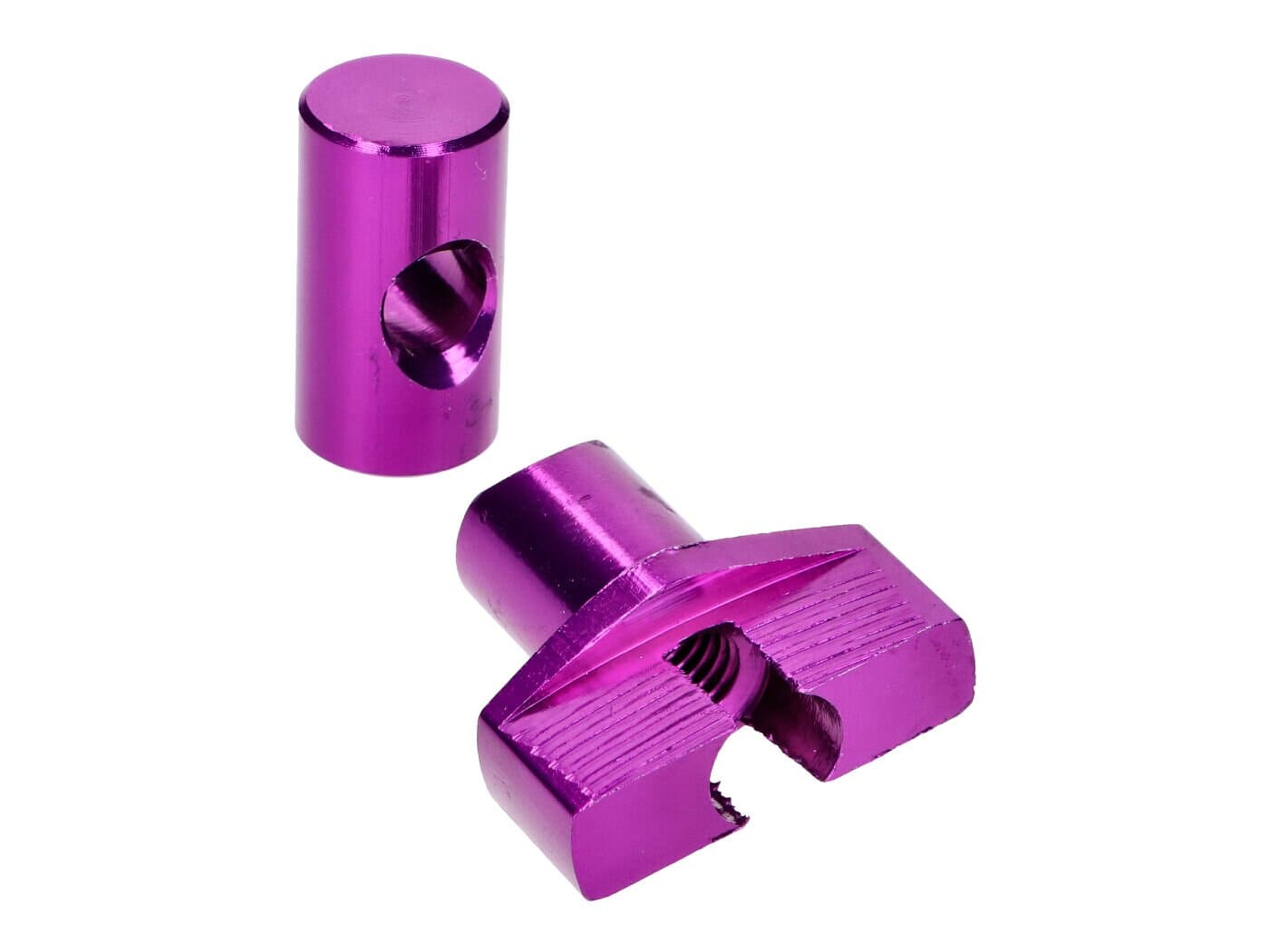 STR-559.01/PU Set regolatore cavo freno M6 alluminio viola, COD: STR-559.01/PU
