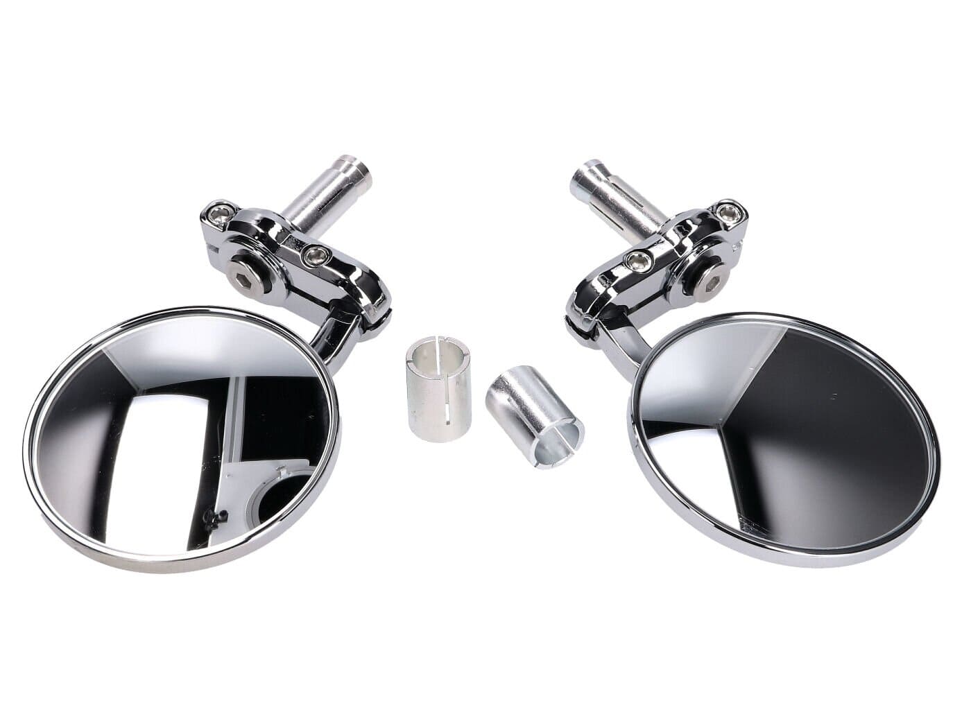 STR-253.15/CR Set specchietti per manubrio cromato rotondi, COD: STR-253.15/CR