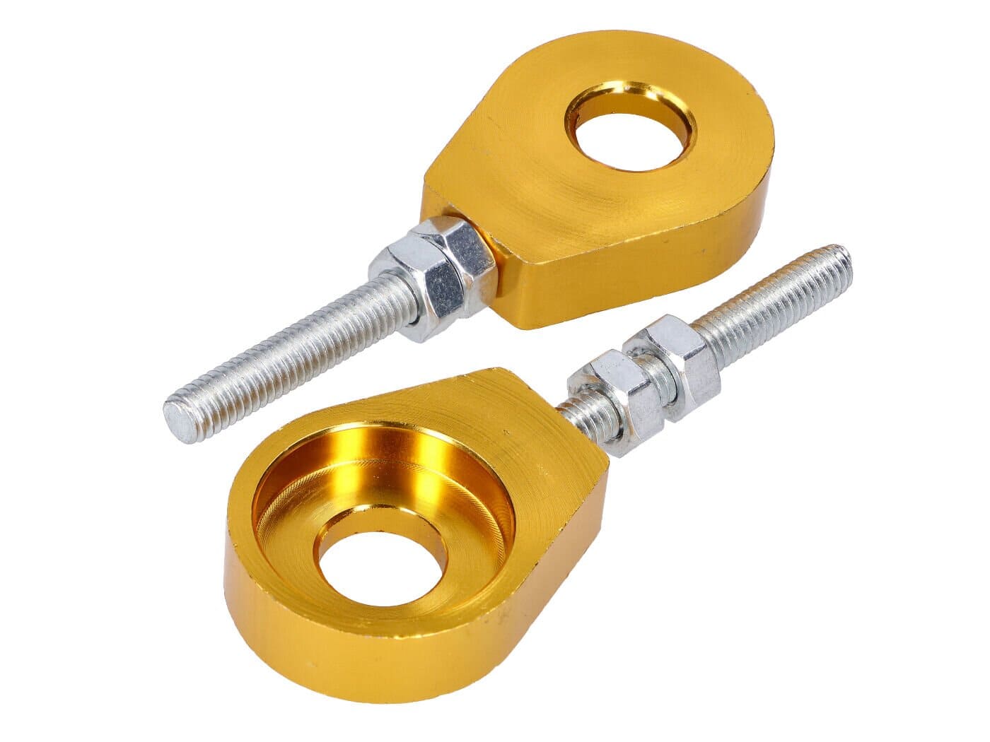 MOF-43010/GO Set tendicatena 12mm alluminio Puch / Simson / Kreidler / Sachs oro, COD: MOF-43010/GO