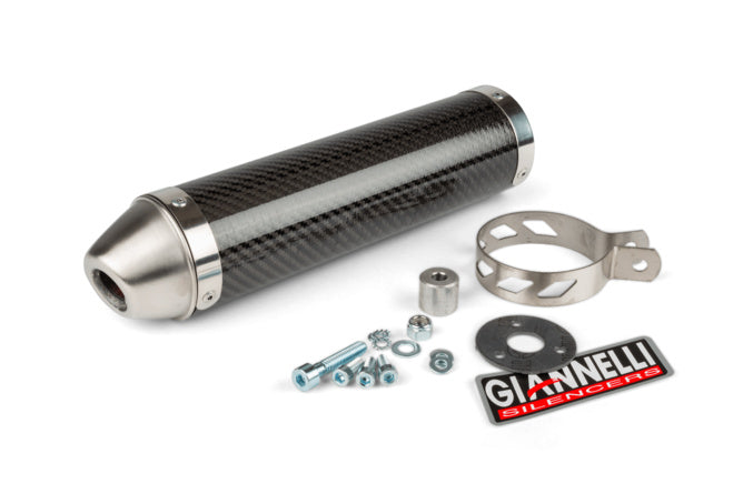 GIA34078HF/CA Scarico con silenziatore Giannelli Enduro carbon Derbi Senda X-Treme