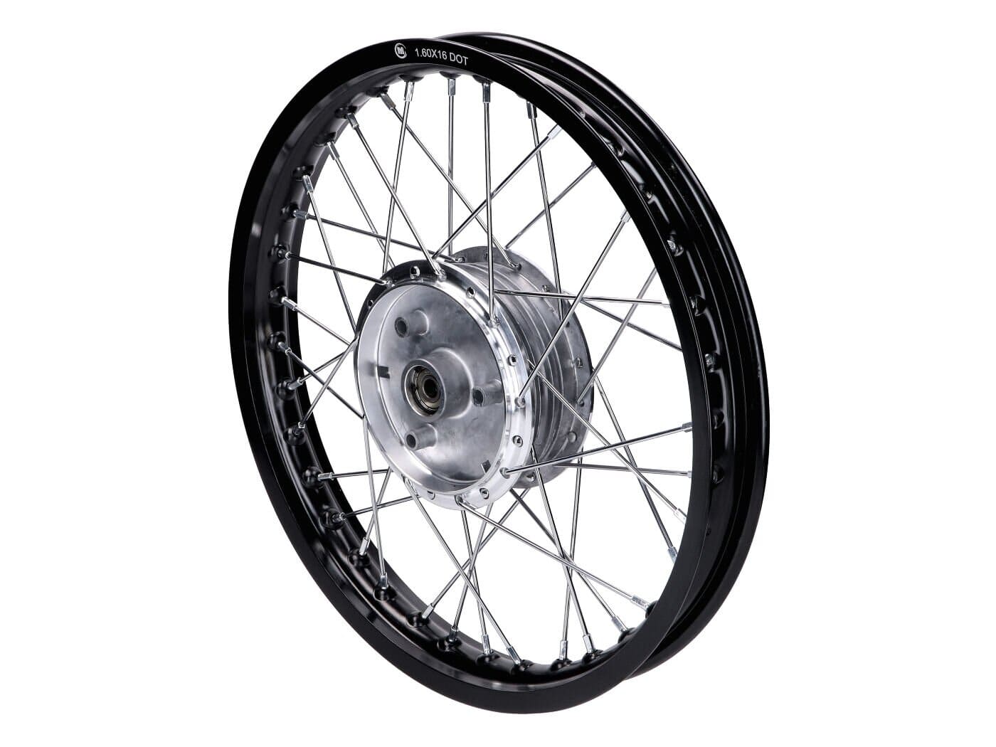 MOF-49189 Ruota a raggi 1,60 x 16” alluminio nero Simson, COD: MOF-49189