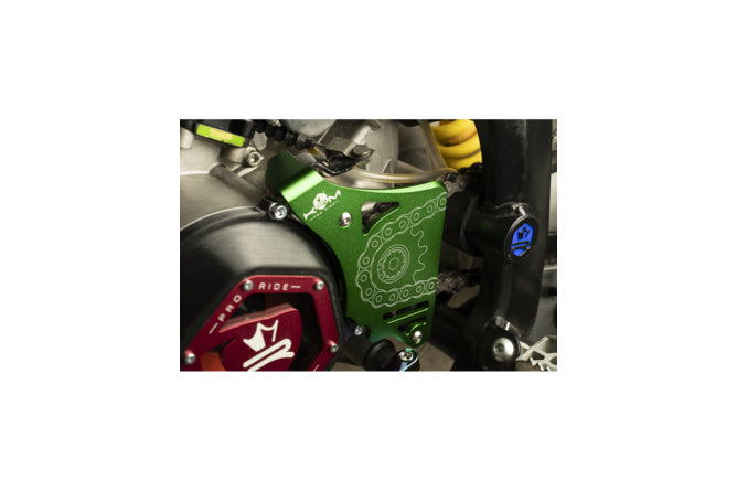 KR802F Protezione pignone con stop bielletta frizione verde