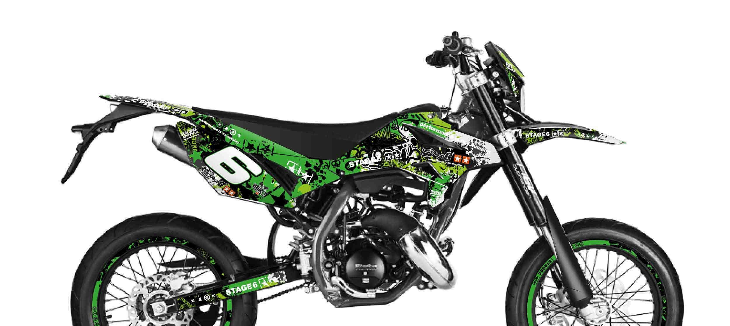 S6-058803/GR Kit deco Stage6 green - black Beta RR
