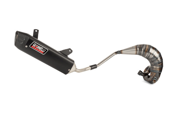 GIA34094HF/BK Scarico silenziatore Giannelli Enduro nero Vent Derapage E5