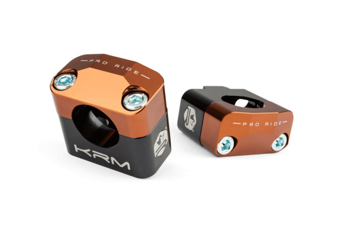 KR779F Fascette manubrio 28 mm KRM nero / bronzo