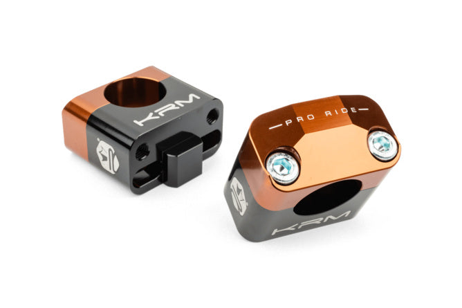 KR779F Fascette manubrio 28 mm KRM nero / bronzo